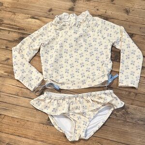 Edgehill Collection Floral Girls’ Swimsuit, Size 3T
